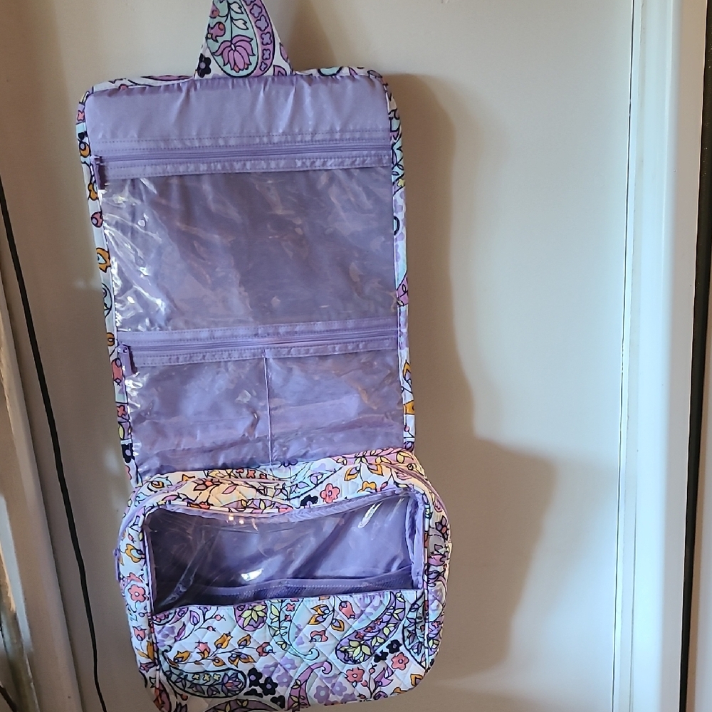 Vera Bradley Purple Floral Cosmetic Bag